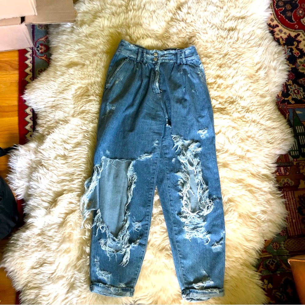 Balmain distressed jeans 38
